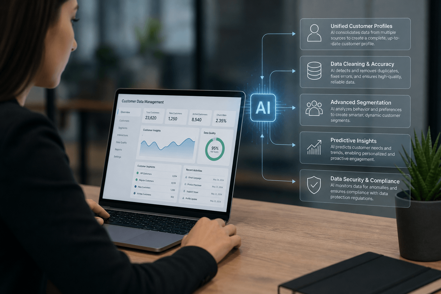 AI improves customer data management and CRM profile enrichment