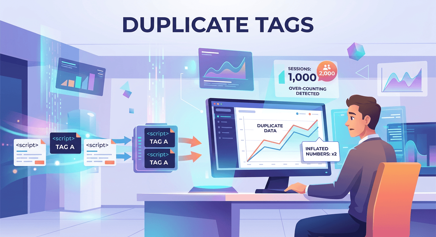 Having duplicated tags can also cause problems