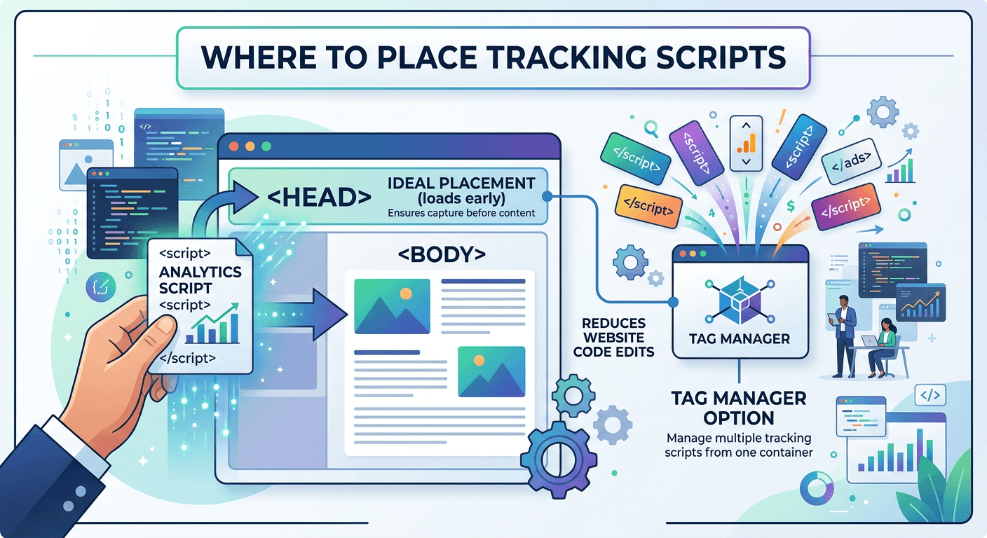 where to place tracking scripts